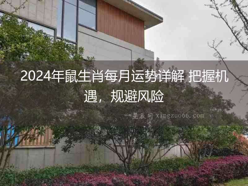 2024年鼠生肖每月運(yùn)勢詳解 把握機(jī)遇，規(guī)避風(fēng)險(xiǎn)