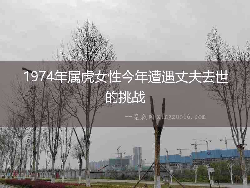 1974年屬虎女性今年遭遇丈夫去世的挑戰(zhàn)