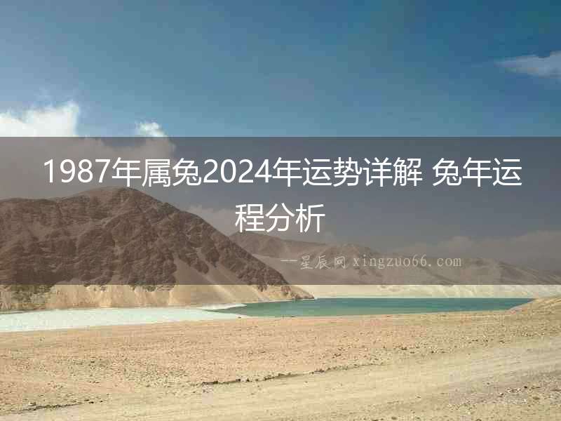 1987年屬兔2024年運(yùn)勢(shì)詳解 兔年運(yùn)程分析