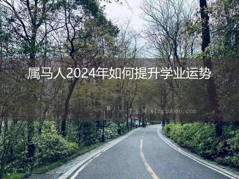 屬馬人2024年如何提升學(xué)業(yè)運(yùn)勢(shì)