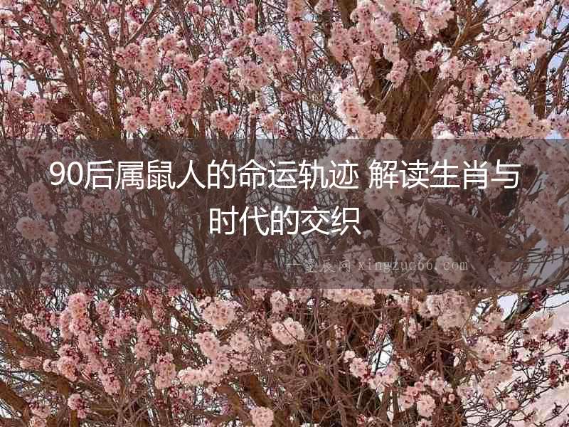 90后屬鼠人的命運(yùn)軌跡 解讀生肖與時代的交織