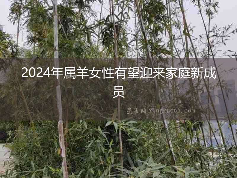 2024年屬羊女性有望迎來家庭新成員