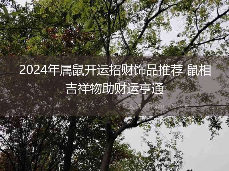 2024年屬鼠開運(yùn)招財(cái)飾品推薦 鼠相吉祥物助財(cái)運(yùn)亨通