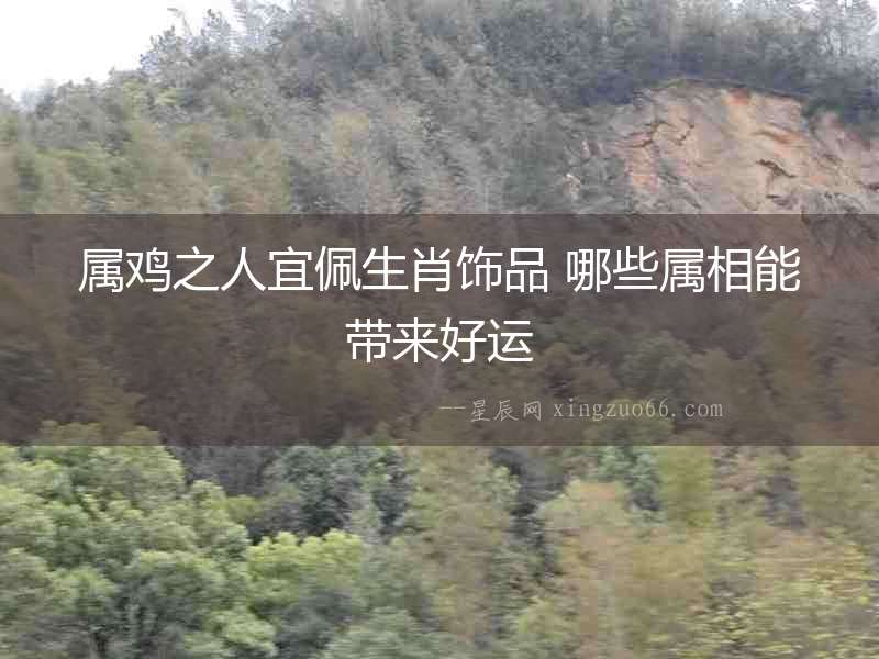 屬雞之人宜佩生肖飾品 哪些屬相能帶來好運(yùn)