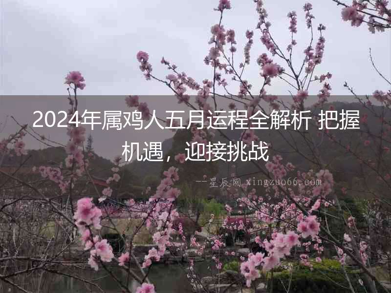 2024年屬雞人五月運程全解析 把握機遇，迎接挑戰