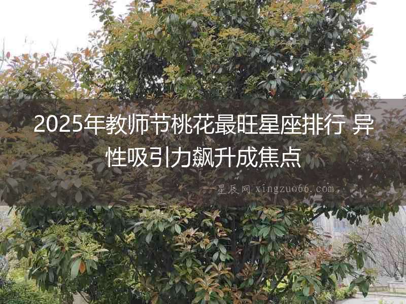 2025年教師節桃花最旺星座排行 異性吸引力飆升成焦點