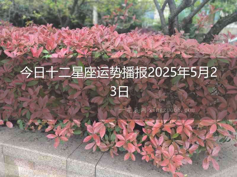 今日十二星座運(yùn)勢播報(bào)2025年5月23日