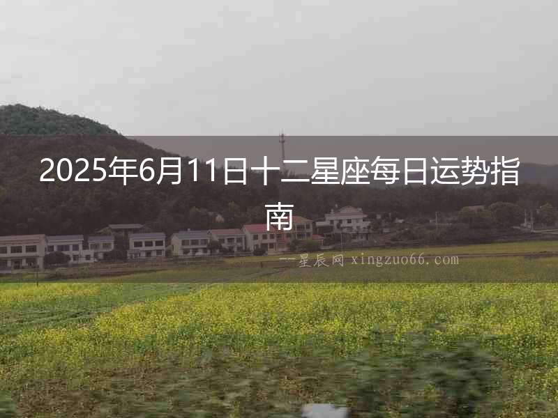 2025年6月11日十二星座每日運(yùn)勢(shì)指南