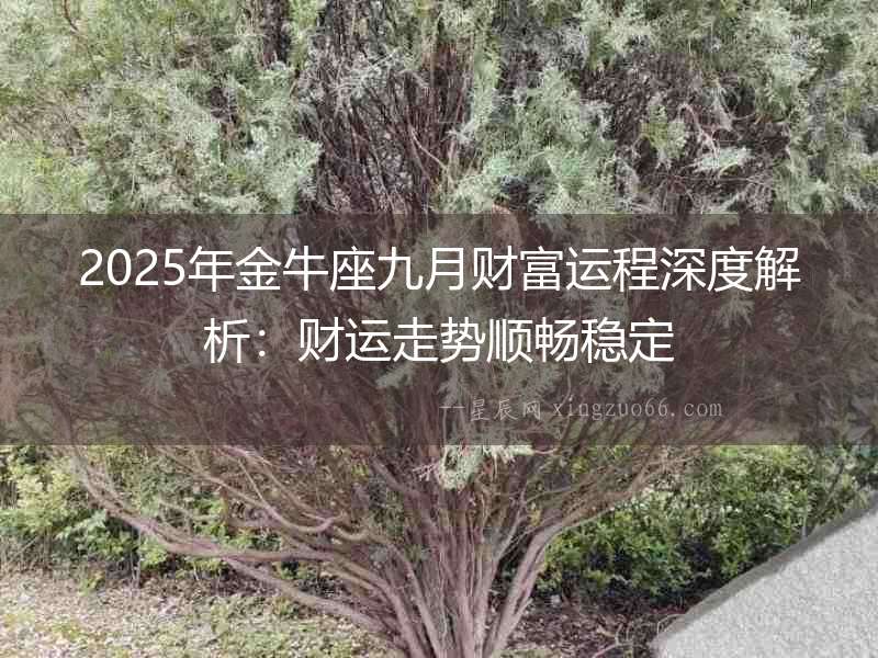 2025年金牛座九月財(cái)富運(yùn)程深度解析：財(cái)運(yùn)走勢(shì)順暢穩(wěn)定