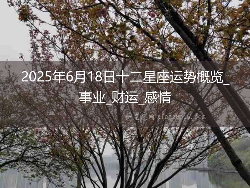 2025年6月18日十二星座運(yùn)勢概覽_事業(yè)_財(cái)運(yùn)_感情