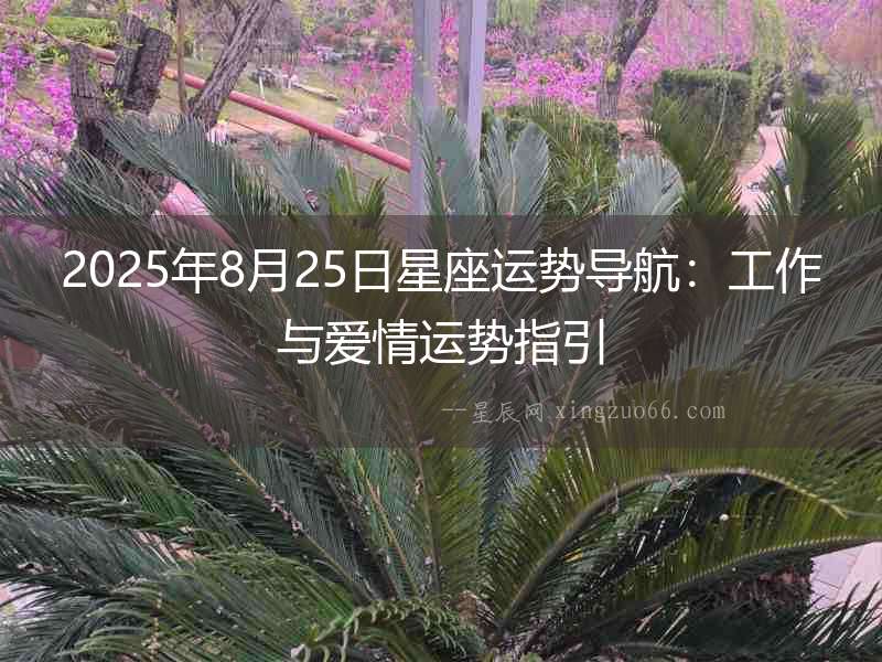 2025年8月25日星座運勢導(dǎo)航：工作與愛情運勢指引