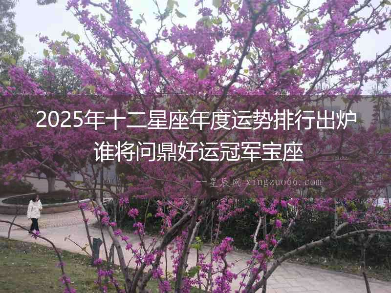 2025年十二星座年度運(yùn)勢排行出爐 誰將問鼎好運(yùn)冠軍寶座