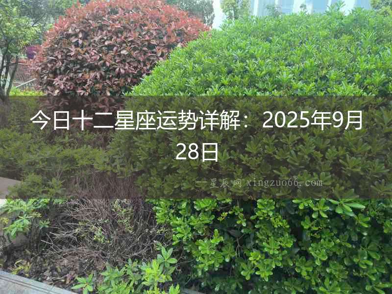 今日十二星座運(yùn)勢(shì)詳解：2025年9月28日